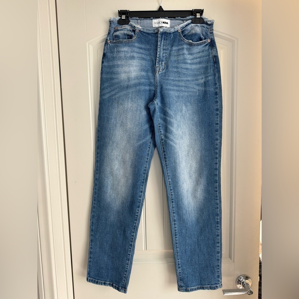 Fashion Nova High Waist Jeans Medium Wash